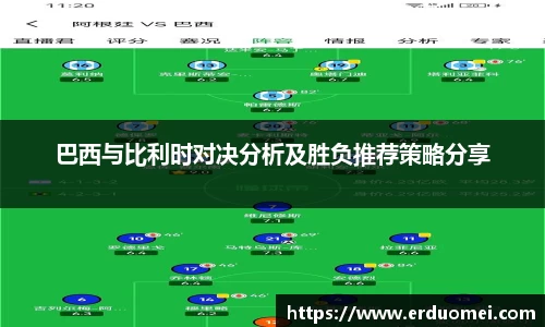 巴西与比利时对决分析及胜负推荐策略分享