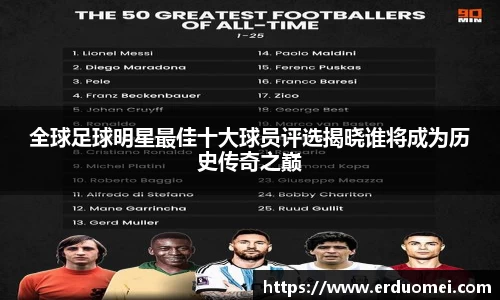 全球足球明星最佳十大球员评选揭晓谁将成为历史传奇之巅